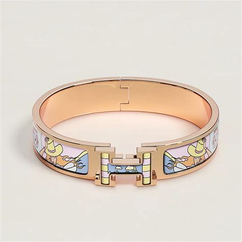 bracciale rigido smaltato hermes|Bracciale Clic H .